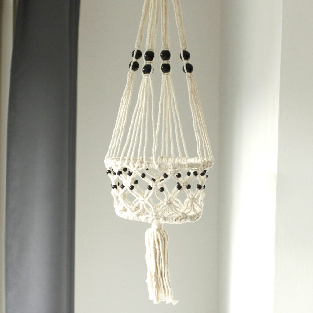Macrame para Potes de Plantas - Grande | DTdetalhes